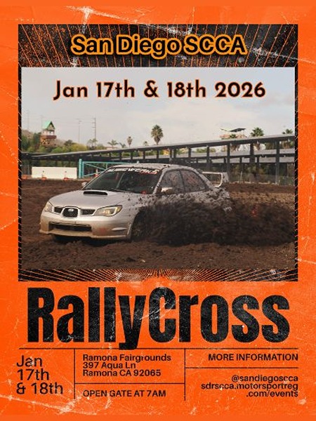 SCCA RallyCross flyer 2026
